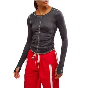 NWT Free People Movement Right On The Runway Long Sleeved Layer Size M